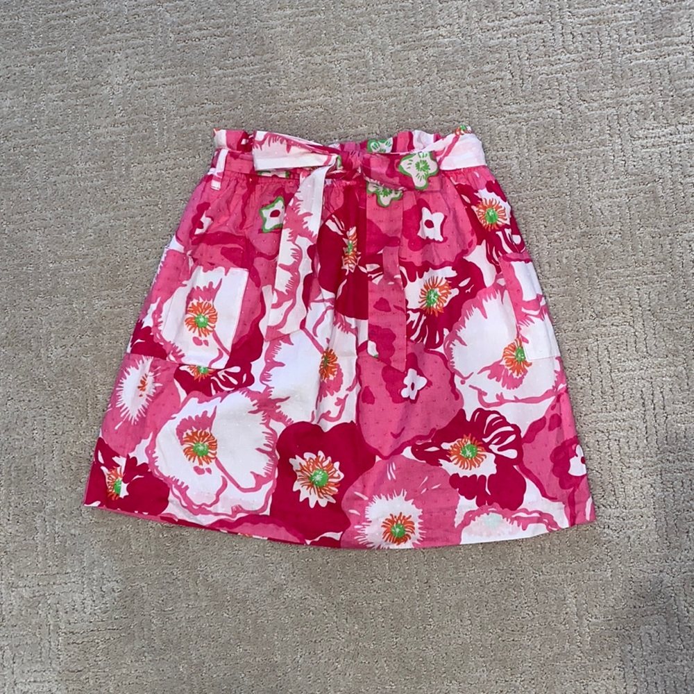 Lilly Pulitzer tie front skirt size small